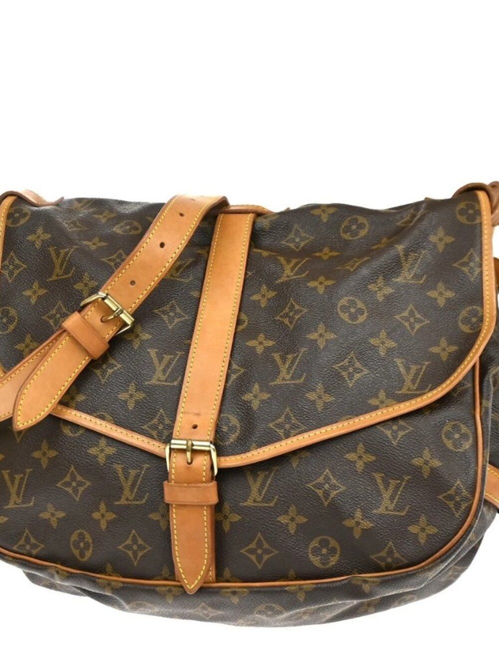 LOUIS VUITTON Saumur 35 Shoulder Bag Monogram Leather BN France M42254 11TA651